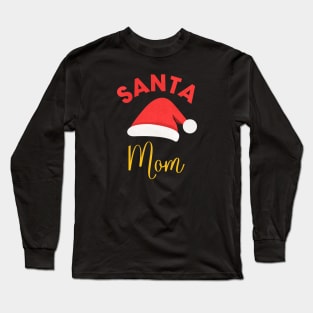 christmas present santa mom Long Sleeve T-Shirt